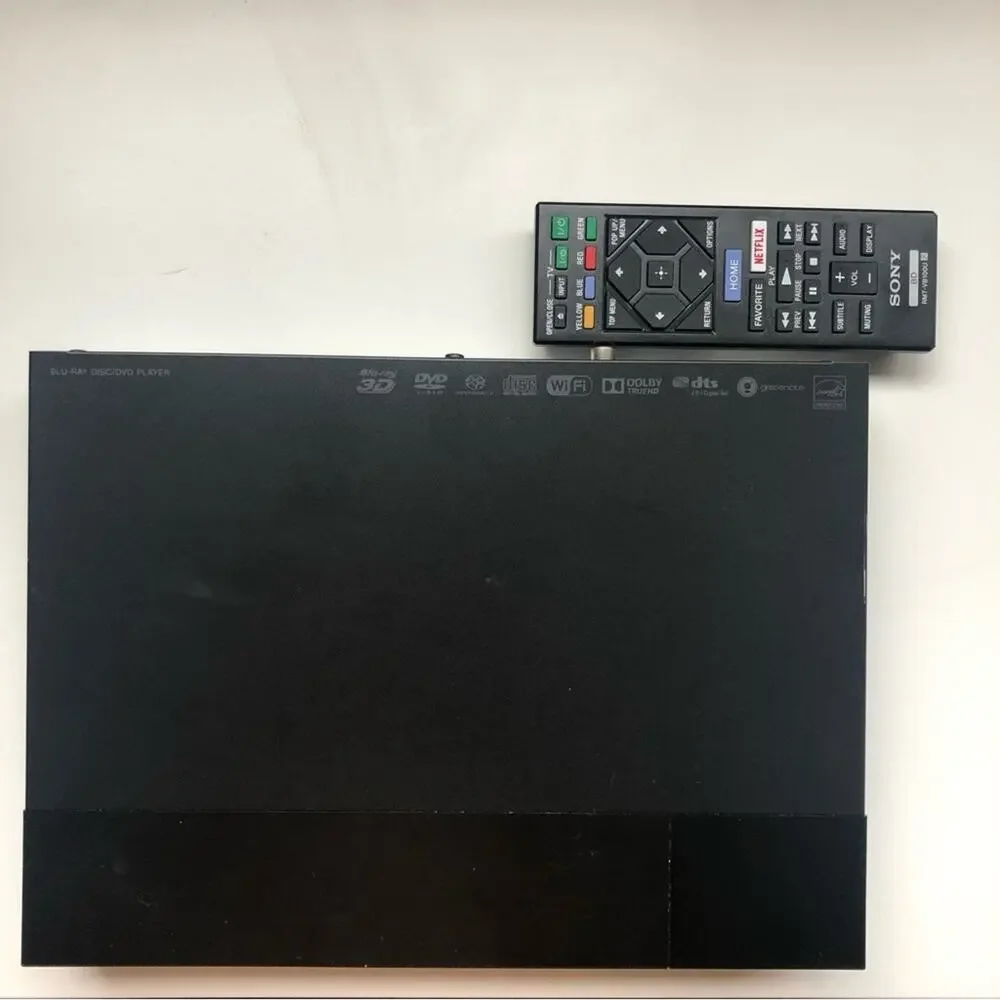 NEW SONY Black 4K UHD DVD Blu Ray Disc Player Wi-Fi Streaming Remote Control
